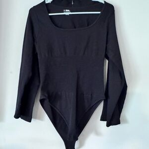 Black Long Sleeve Bodysuit